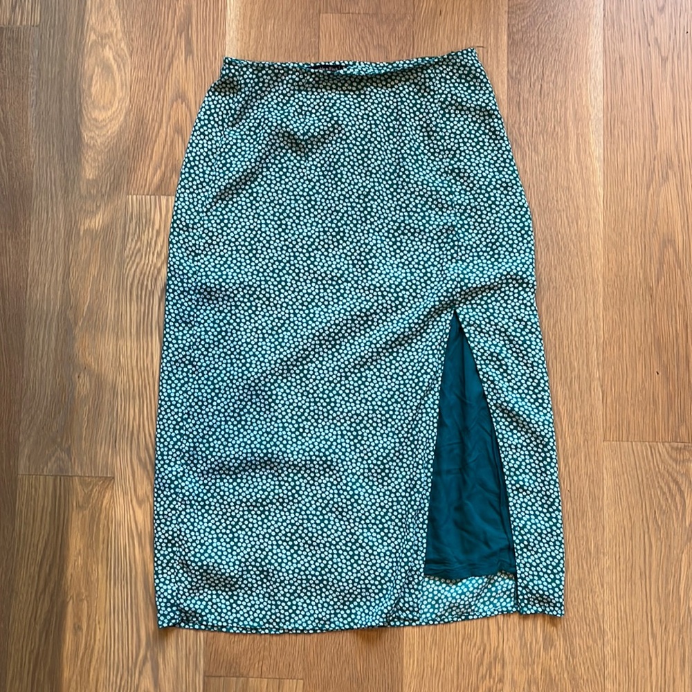 Abercrombie high waisted high slit skirt